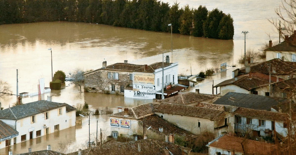 Sainte croix du mont sous les eaux en décembre 1981