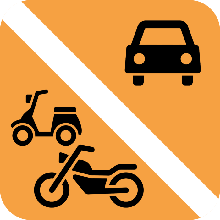 Interdiction de circuler avec un véhicule motorisé